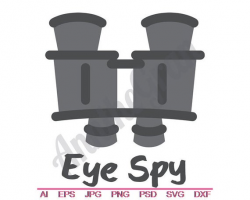 Eye Spy Svg, Dxf, Eps, Png, Jpg, Vector Art, Clipart, Cut File, Binoculars  Svg, Binocular Cut File, Field Glasses Cut File