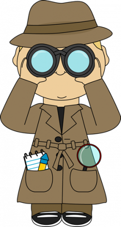 Detective With Binoculars Clip | Cards | Pinterest | Binoculars, Spy ...