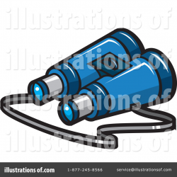 Binoculars Clipart #1077959 - Illustration by jtoons