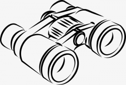 Hand Drawn Telescope, Black, Line, Telescope PNG Image and Clipart ...