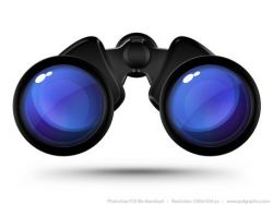 Free Black binoculars icon (PSD) Clipart and Vector Graphics ...