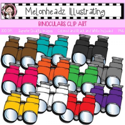 Binoculars clip art - Single Image - by Melonheadz by Melonheadz
