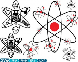 Science School Clip art svg math atom book experiment lesson biology ...