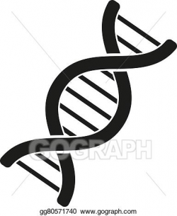 EPS Vector - The dna icon. genetics and medicine, molecule ...