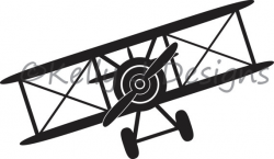 Biplane DXF Cutting File and PNG Clipart File from KJDPatterns on ...