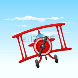 Red Biplane Clipart Blue biplane clipart vintage | CK Theme ...
