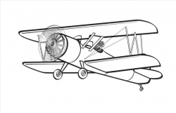 Free biplane outline biplane cliparts download clip art on ...