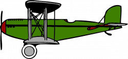 Green Biplane Clip Art at Clker.com - vector clip art online ...
