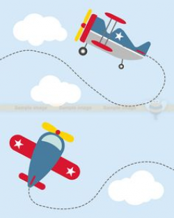 Patriotic Planes Cute Digital Clipart - Airplane Clip Art - Airplane ...