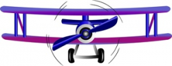 Free Biplane Clipart Image 0515-1005-2200-3156 | Airplane Clipart