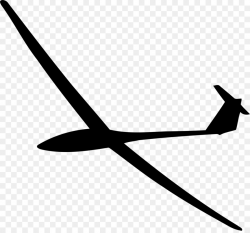 Airplane Glider Silhouette Gliding Clip art - Plane png download ...