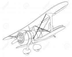 Biplane Drawing at GetDrawings.com | Free for personal use Biplane ...
