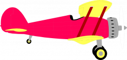 Biplane | Free Stock Photo | Illustration of a red biplane | # 9475