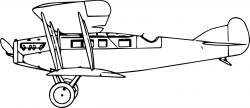 Clipart - Martinsyde A Mark II biplane