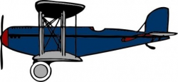 Red Blue Biplane clip art clip arts, free clip art ...