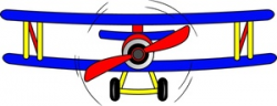 Free Biplane Clipart Image 0515-1005-2200-3153 | Airplane Clipart