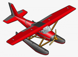 Cartoon Airplane Model Material, Aircraft, Cartoon, Red PNG Image ...