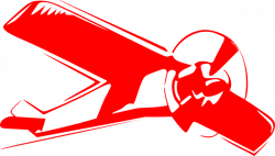 Red Biplane Clip Art at Clker.com - vector clip art online, royalty ...