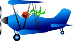 Free Biplane Clipart Image 0515-1005-2920-5761 | Airplane Clipart