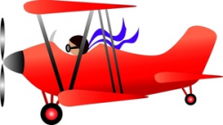 Free Biplane Clipart Image 0515-1005-2920-5760 | Airplane Clipart