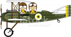 Ww1 Style Military Biplane & Pilots Stock Vector - FreeImages.com