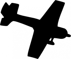 Silhouette Plane clip art Free vector in Open office drawing svg ...
