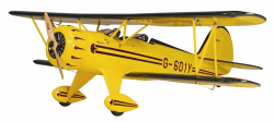 Yellow Biplane Airplane PNG - PHOTOS PNG