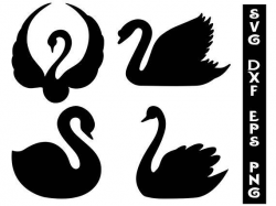 Swans cricut swans svg swan dxf swans clipart swans