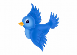 Large Blue Bird Png Cartoon - Cute Flying Birds Clipart ...