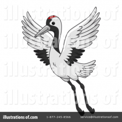 Crane Bird Clipart #1332207 - Illustration by BNP Design Studio