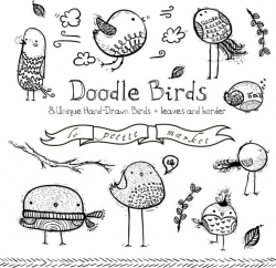 Doodly Bird Clipart Images Cute Bird Drawings Doodle Bird