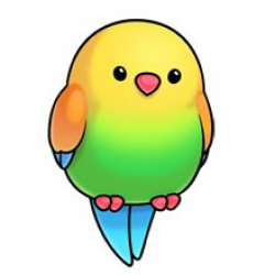 Cute pink, yellow, and purple cartoon parrot. | Cute | Pinterest ...