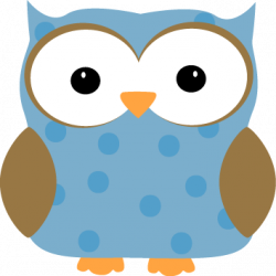 Blue Polka Dot Owl Clip Art | Clipart Panda - Free Clipart Images