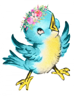 Blue Bird Image, Cute Bird Cutout, VINTAGE BIRD IMAGE, Vintage Bird ...