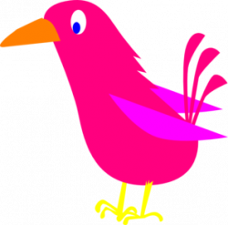 Pink Bird Clip Art at Clker.com - vector clip art online, royalty ...