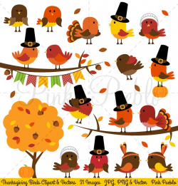 Thanksgiving Birds Clipart & Vectors ~ Illustrations ~ Creative Market