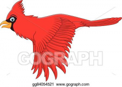 Vector Stock - Flying cardinal bird. Clipart Illustration gg84054521 ...