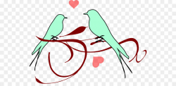 Lovebird Clip art - Birds Wedding Cliparts png download - 600*428 ...