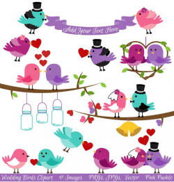 Wedding Birds Clipart Clip Art, Valentine Love Birds Lovebirds ...