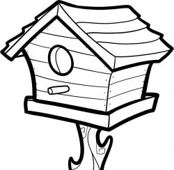 Free Printable House Coloring Pages For Kids | Bird houses, Sunday ...