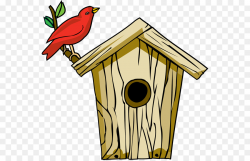 Bird Feeders Nest box Clip art - roof garden png download - 600*578 ...