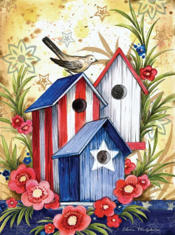 22 best Canvas paintings-bird houses images on Pinterest | Bird ...