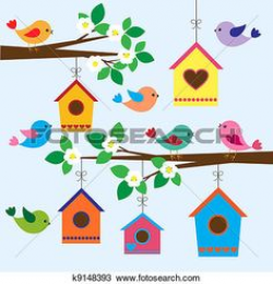 Birdhouse Clip Art Clipart,Cute Whimsical Bird House Clipart Clip ...