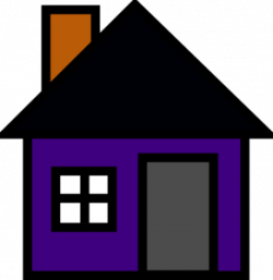 House clipart purple - Pencil and in color house clipart purple