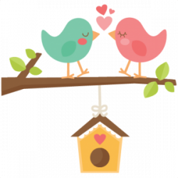 Miss Kate Cuttables Birds with Birdhouse | SVGs | Pinterest ...