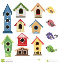 Free Clipart Bird Houses Collection Abstract Birdhouse Fall Door ...