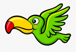 Clipart Birds Cartoon - Flying Bird Clip Art Png ...