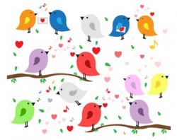 Love bird clipart | Etsy