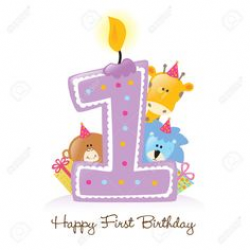 Happy+1st+Birthday+Clip+Art | happy-first-birthday-candle-and ...