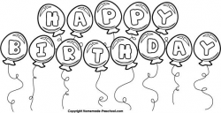 Birthday Clipart Black And White – Best Happy Birthday Wishes